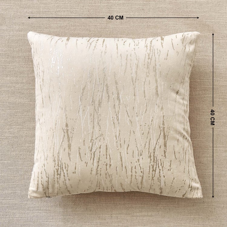 Glimmer Marison Set of 2 Velvet Finish Foil Print Cushion Covers - 40x40cm