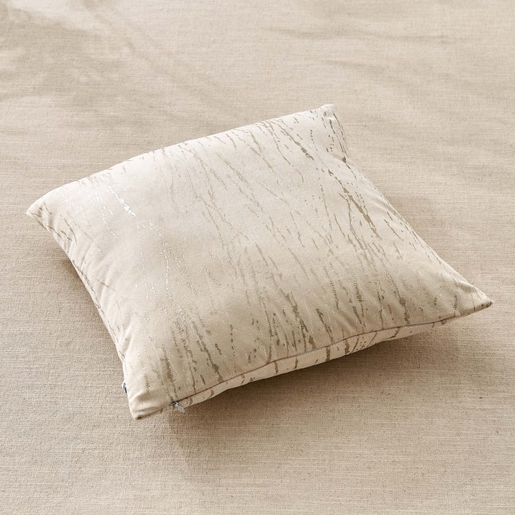 Glimmer Marison Set of 2 Velvet Finish Foil Print Cushion Covers - 40x40cm