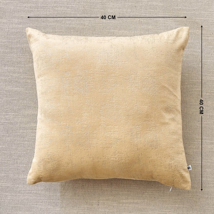 Glimmer Marison Set of 2 Velvet Finish Foil Print Cushion Covers - 40x40cm