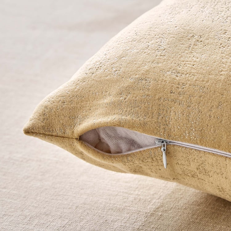 Glimmer Marison Set of 2 Velvet Finish Foil Print Cushion Covers - 40x40cm