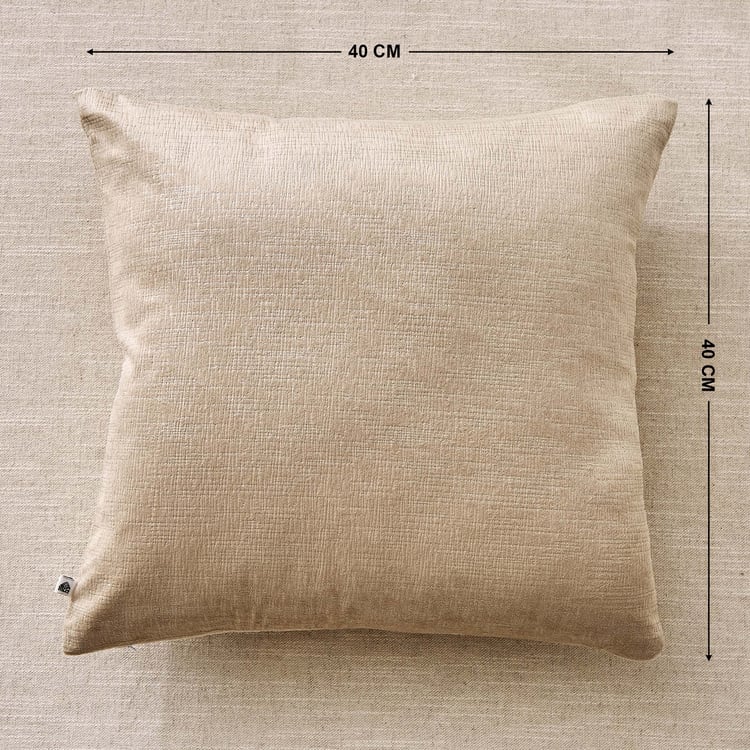 Glimmer Marison Set of 2 Velvet Finish Foil Print Cushion Covers - 40x40cm