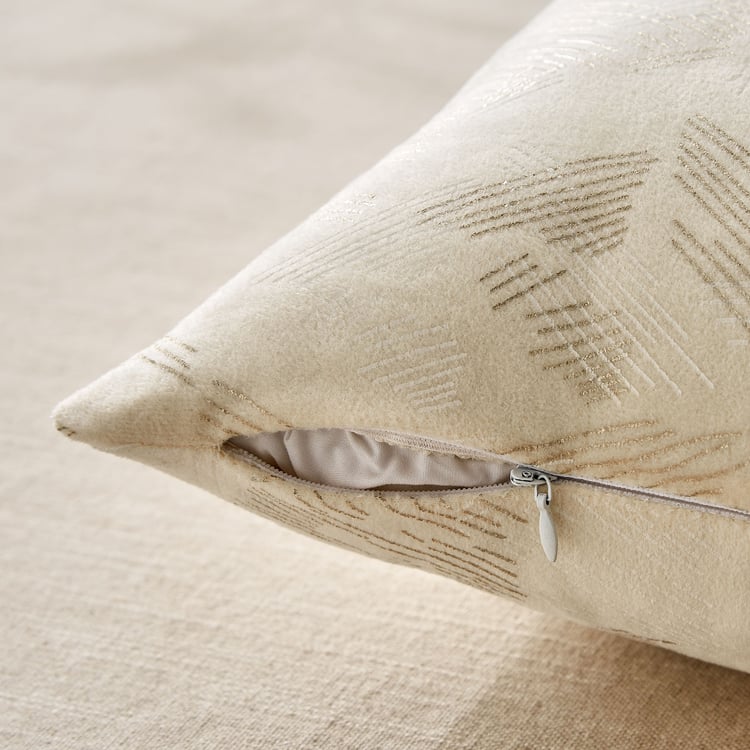 Glimmer Marison Set of 2 Velvet Finish Foil Print Cushion Covers - 40x40cm