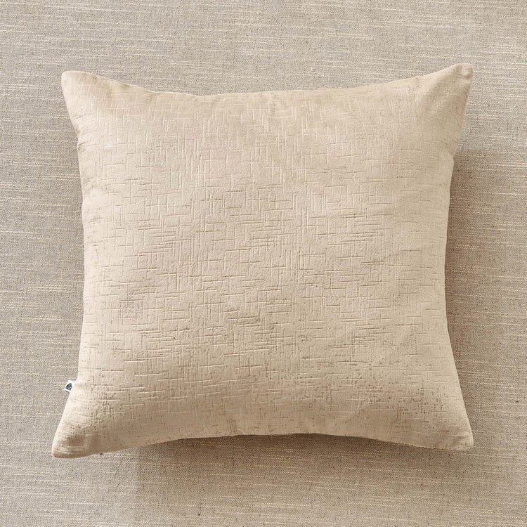 Glimmer Marison Set of 2 Velvet Finish Embossed Cushion Covers - 40x40cm