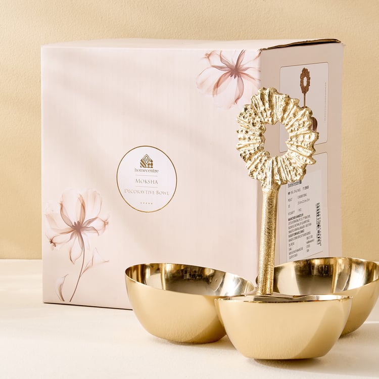 Moksha Brew Starbust Aluminium Decorative Condiment Bowls