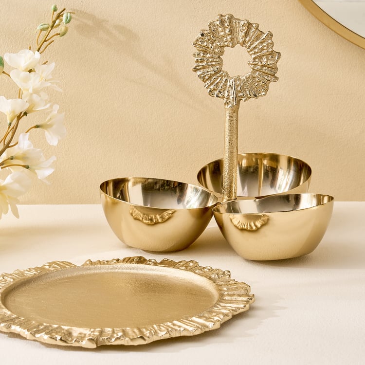 Moksha Brew Metal Starburst Decorative Plate