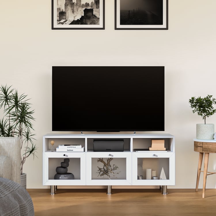 Helios Soho Small TV Unit - White