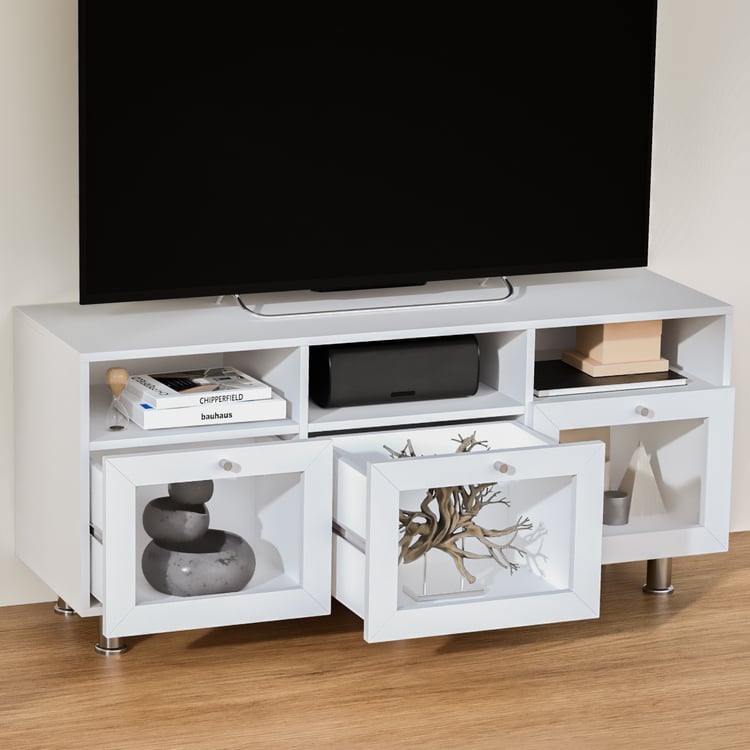 Helios Soho Small TV Unit - White