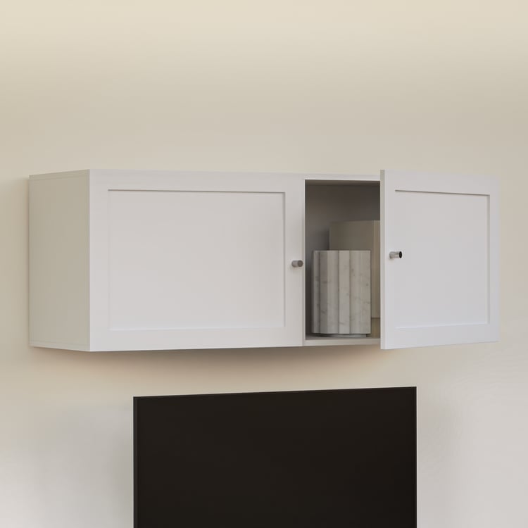 Soho Small TV Unit with 2 Multipurpose Cabinet - White