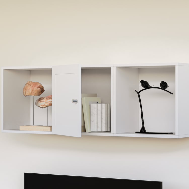 Soho Medium TV Unit with 3 Multipurpose Cases - White