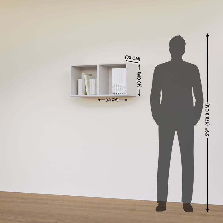 Soho Set of 2 Multipurpose Wall Cubes - White