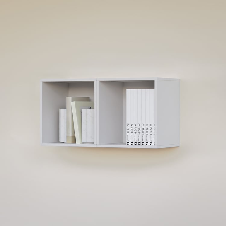 Soho Set of 2 Multipurpose Wall Cubes - White