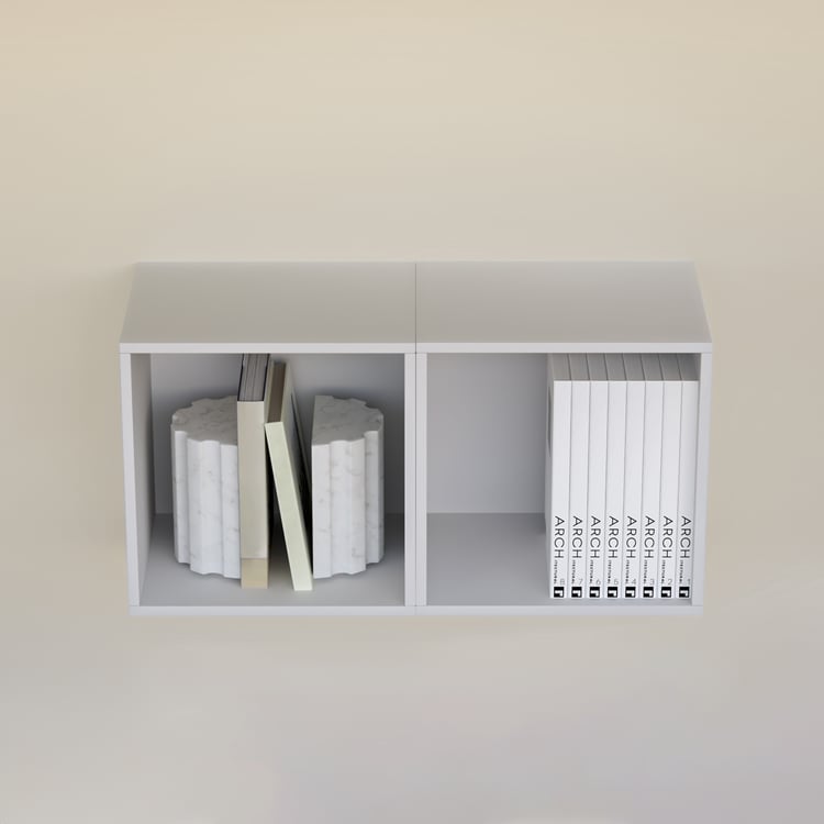 Soho Set of 2 Multipurpose Wall Cubes - White