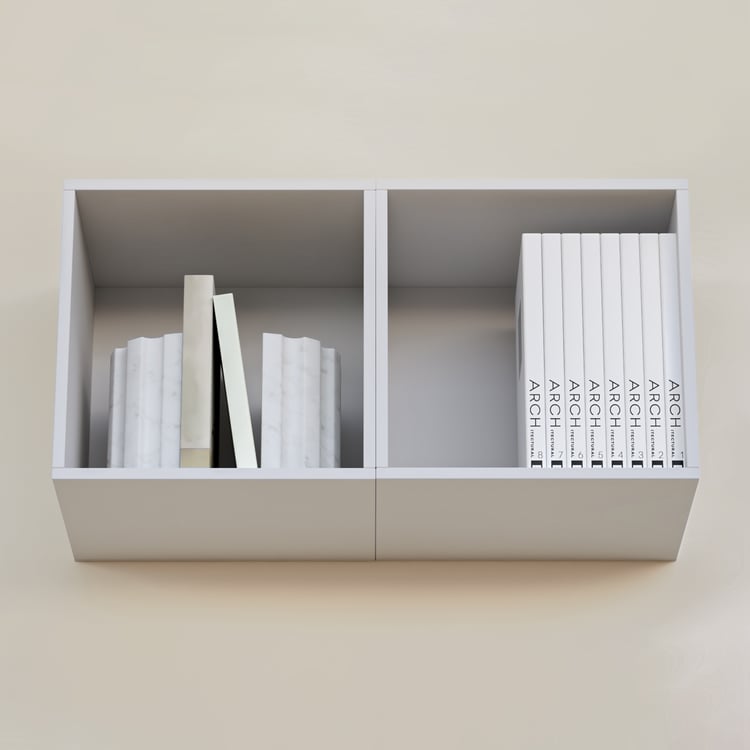 Soho Set of 2 Multipurpose Wall Cubes - White