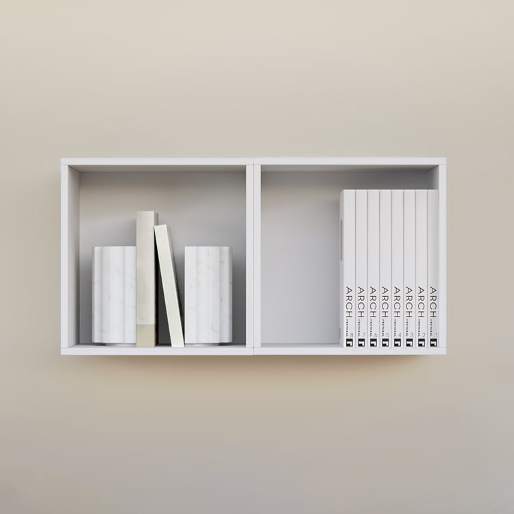 Soho Set of 2 Multipurpose Wall Cubes - White