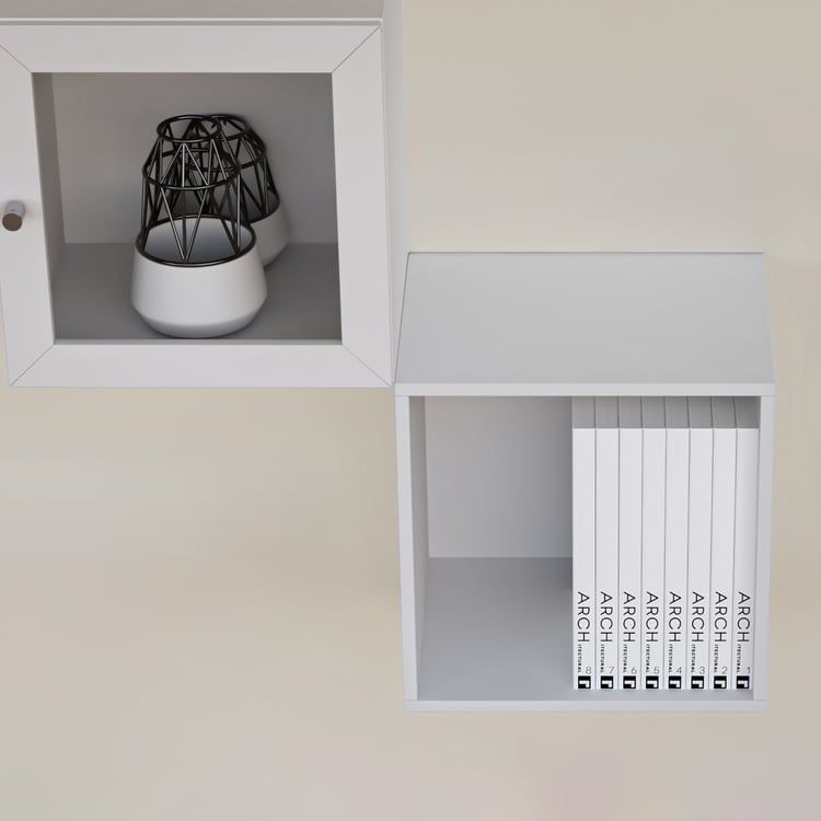 Soho Set of 4 Cube Wall Shelves - White