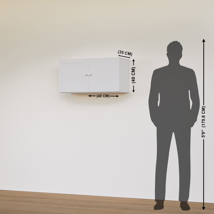 Soho Set of 2 Cube Wall Cabinets - White