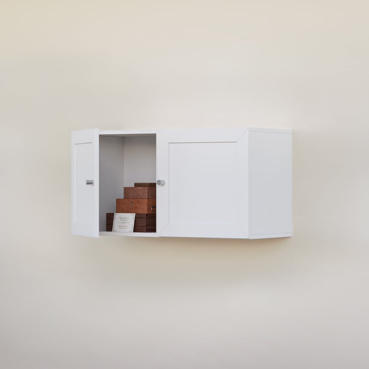 Soho Set of 2 Cube Wall Cabinets - White