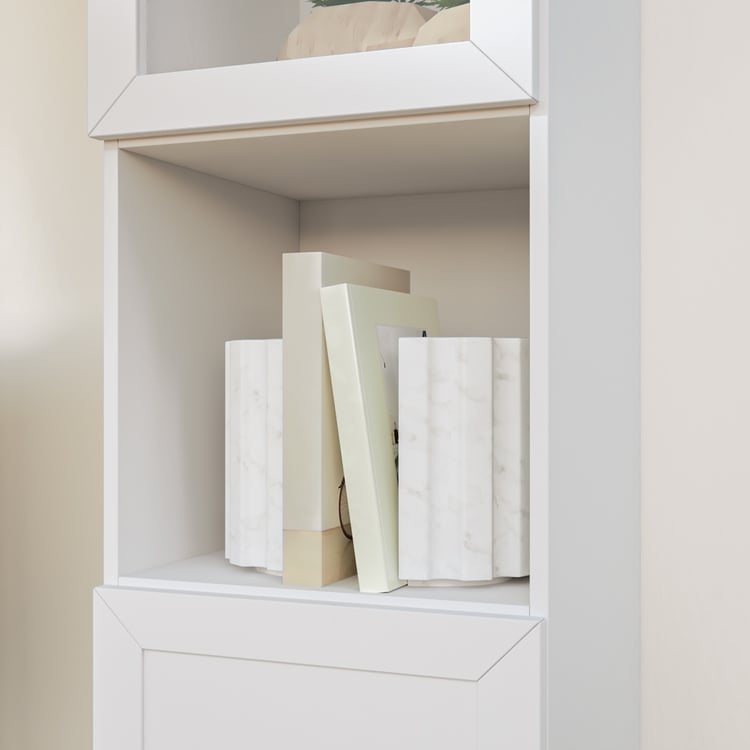 Soho Large TV Unit with 2 Multipurpose Cabinet and Cases - White