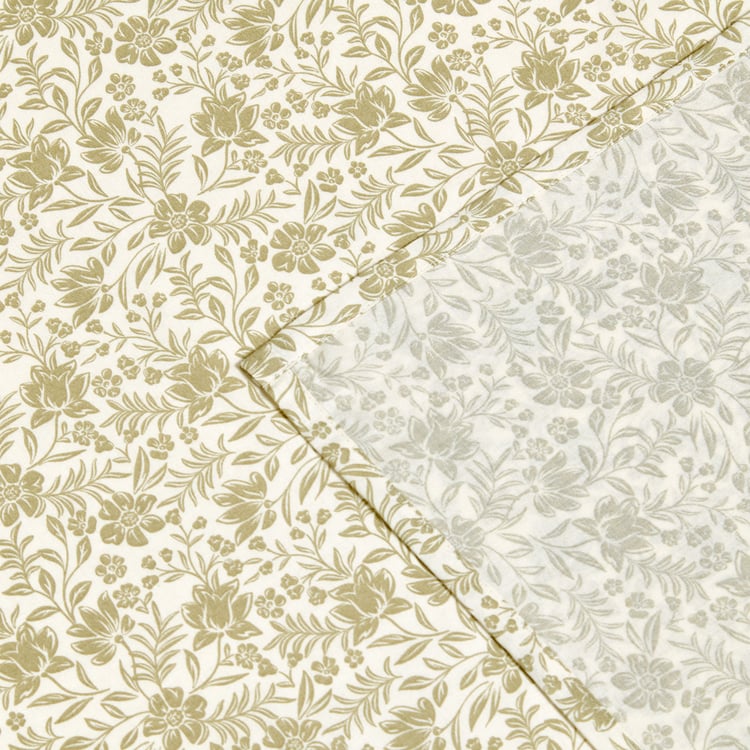 Ezra Cotton 144TC Printed 3Pcs Queen Bedsheet Set