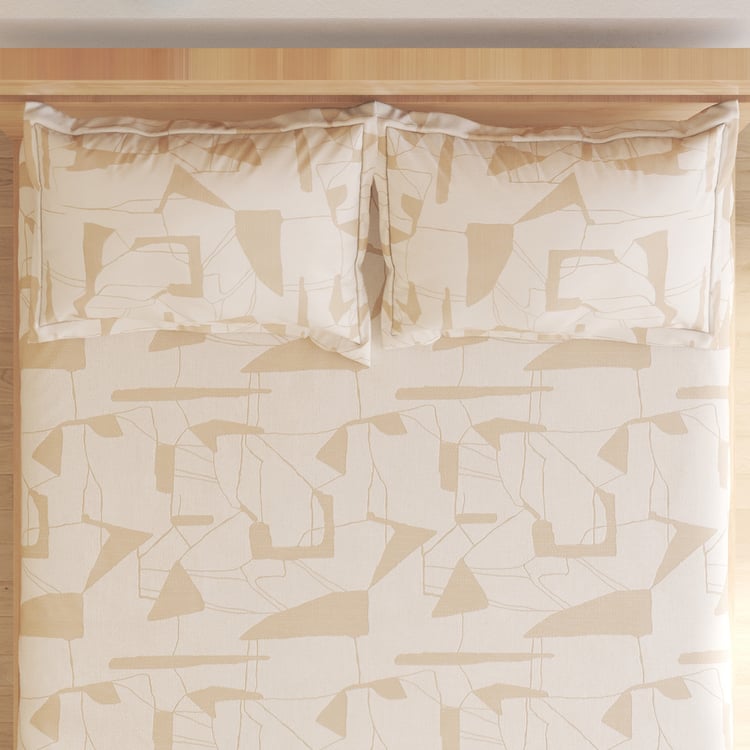 Ezra Cotton 144TC Printed 3Pcs Queen Bedsheet Set