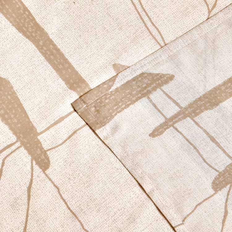 Ezra Cotton 144TC Printed 3Pcs Queen Bedsheet Set