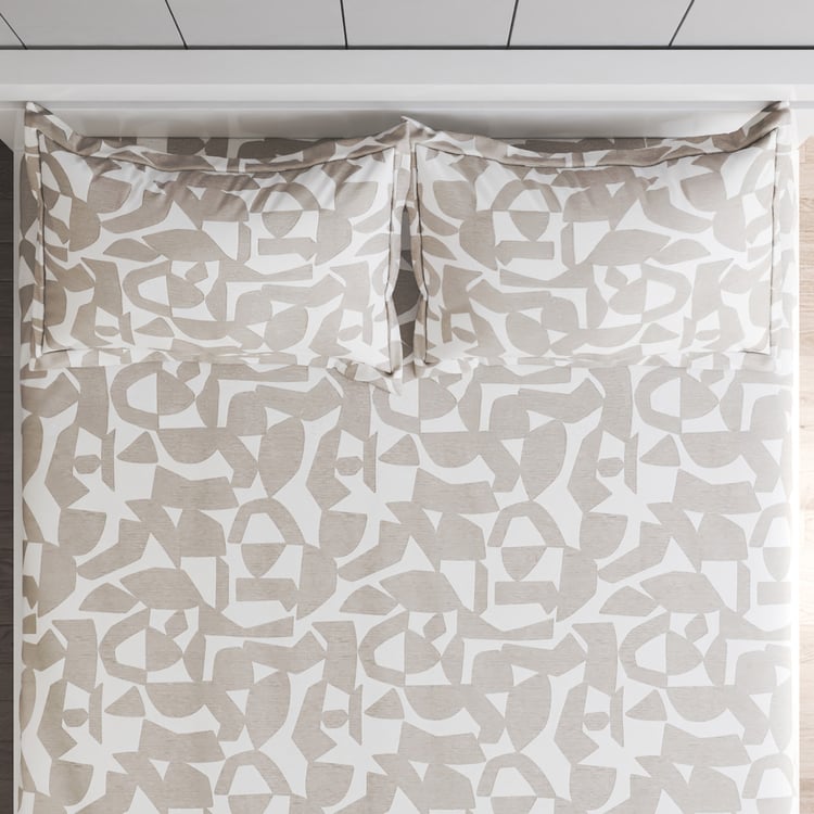 Ezra Talita Cotton 144TC Printed 3Pcs Queen Bedsheet Set