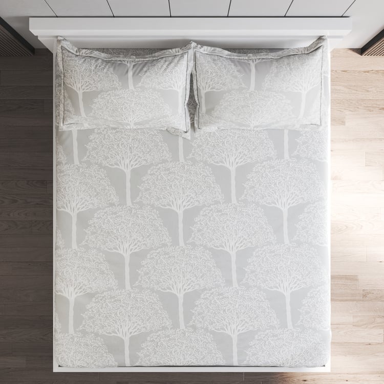 Ezra Vinesper Cotton 144TC Printed 3Pcs Queen Bedsheet Set