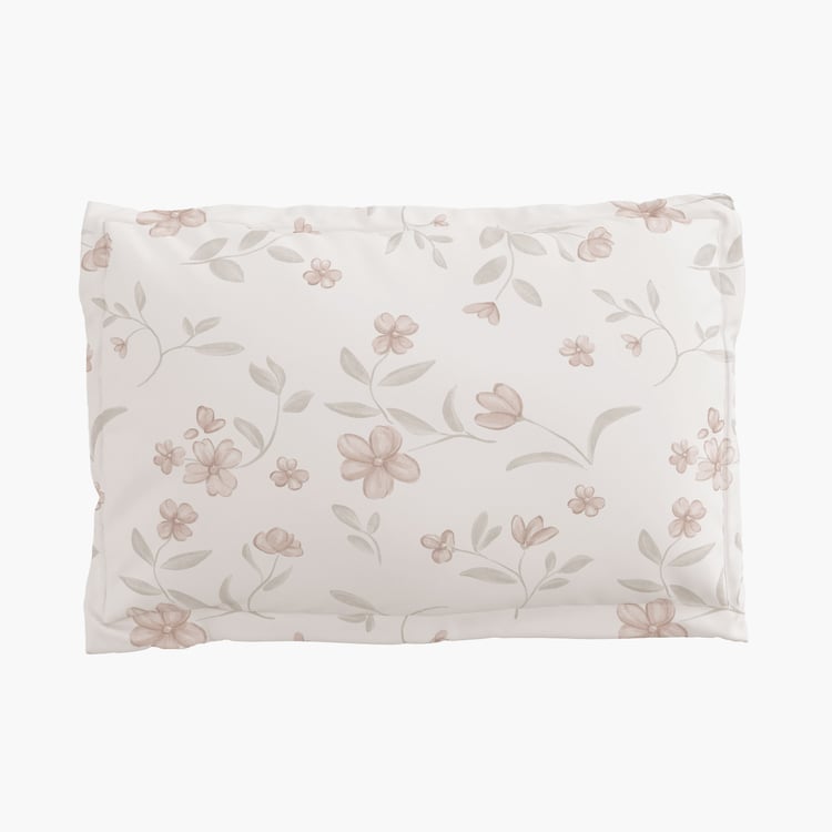 Ezra Rosee Mochai Set of 2 Cotton Floral Print Pillow Covers - 70x45cm