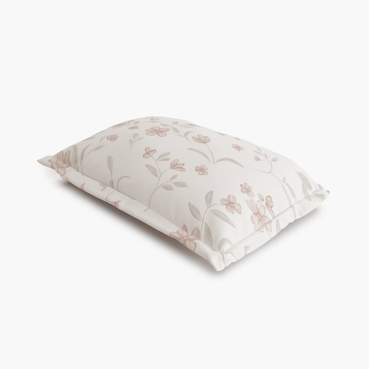 Ezra Rosee Mochai Set of 2 Cotton Floral Print Pillow Covers - 70x45cm