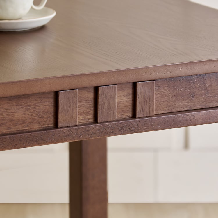 Trio Solid Wood 2-Seater Dining Set with Chairs - Walnut