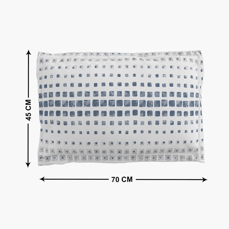 Ezra Elena Dusky Set of 2 Cotton Printed Pillow Covers - 70x45cm