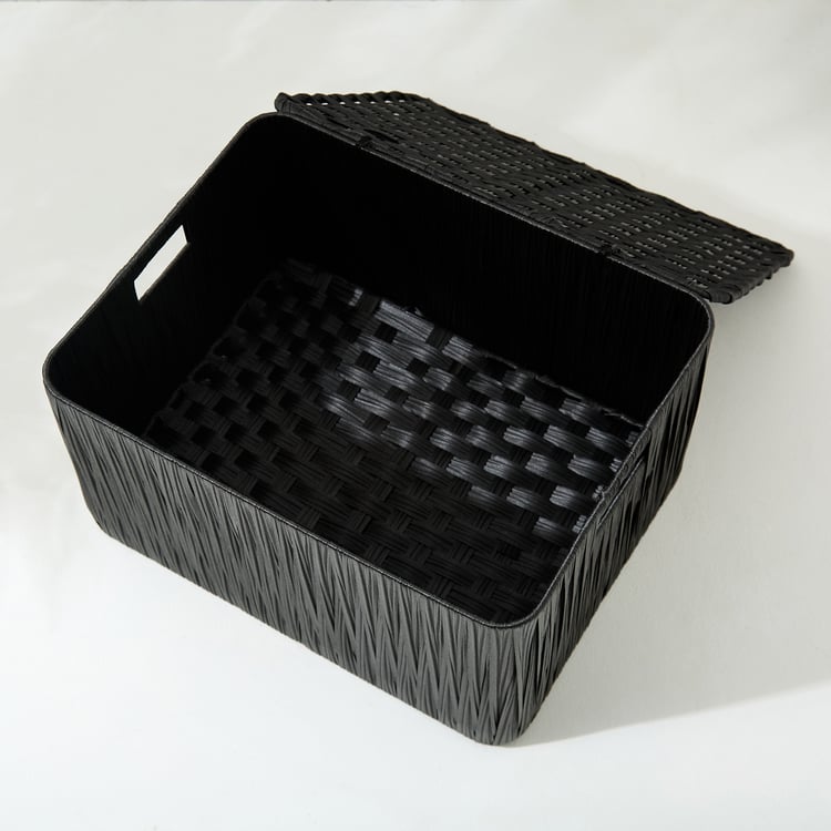 Wilton Camroon Polypropylene Storage Basket with Lid