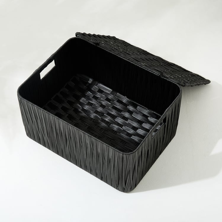 Wilton Camroon Polypropylene Storage Basket with Lid