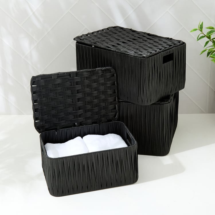 Wilton Camroon Polypropylene Storage Basket with Lid