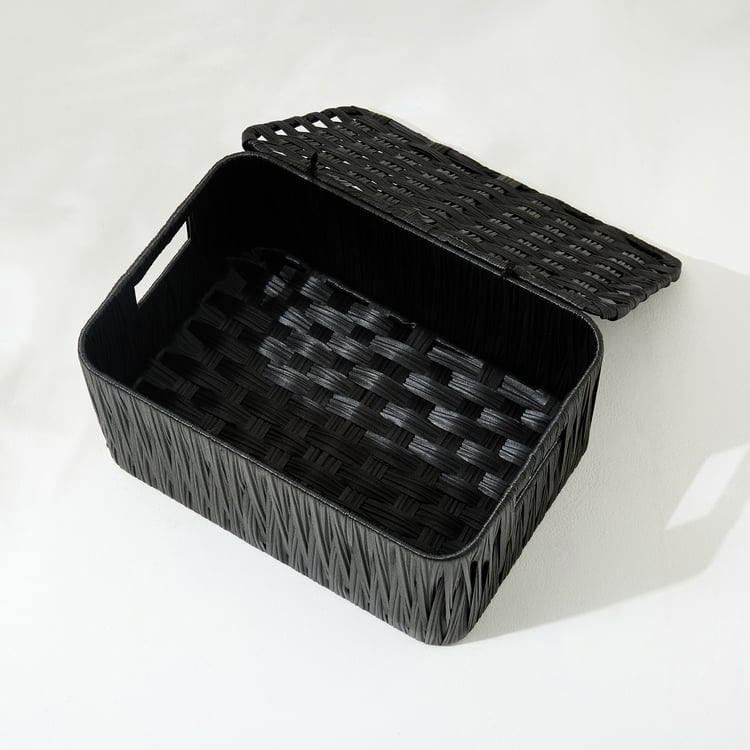 Wilton Camroon Polypropylene Storage Basket with Lid