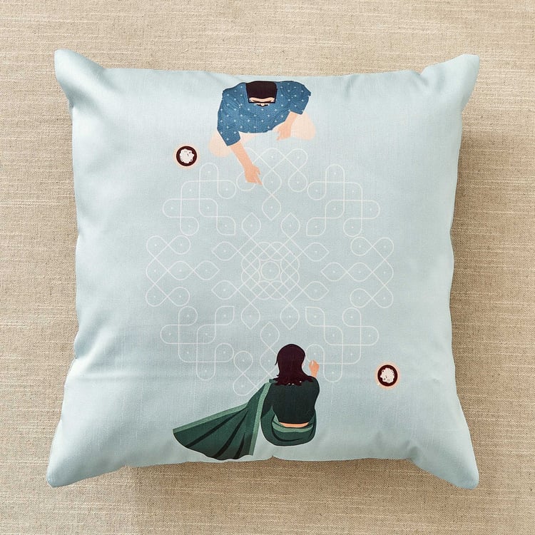 Vera Breathe Set of 5 Printed Cushion Covers - 40x40cm