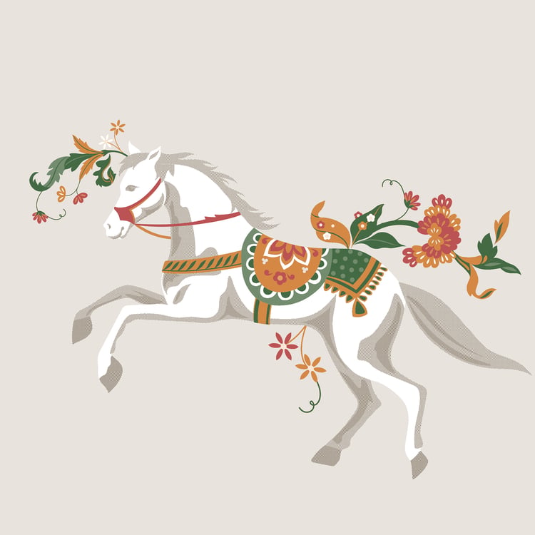 Vera Caballo Set of 5 Printed Cushion Covers - 40x40cm