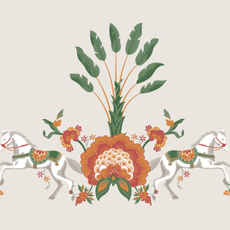 Vera Caballo Set of 5 Printed Cushion Covers - 40x40cm