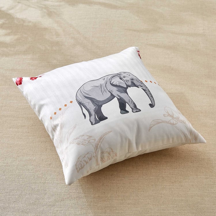 Vera Elephas Set of 5 Printed Cushion Covers - 40x40cm