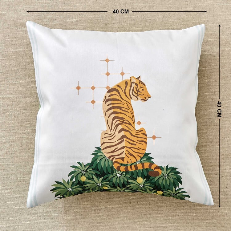 Vera Panther Set of 5 Printed Cushion Covers - 40x40cm