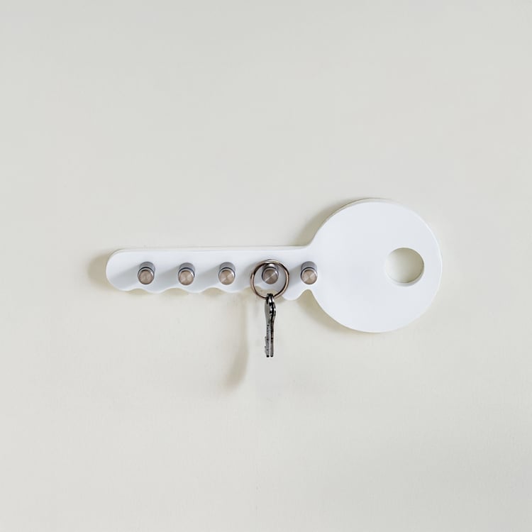 Lock Wall Key Holder - White