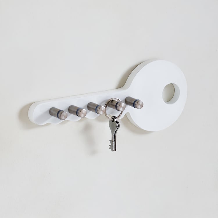 Lock Wall Key Holder - White