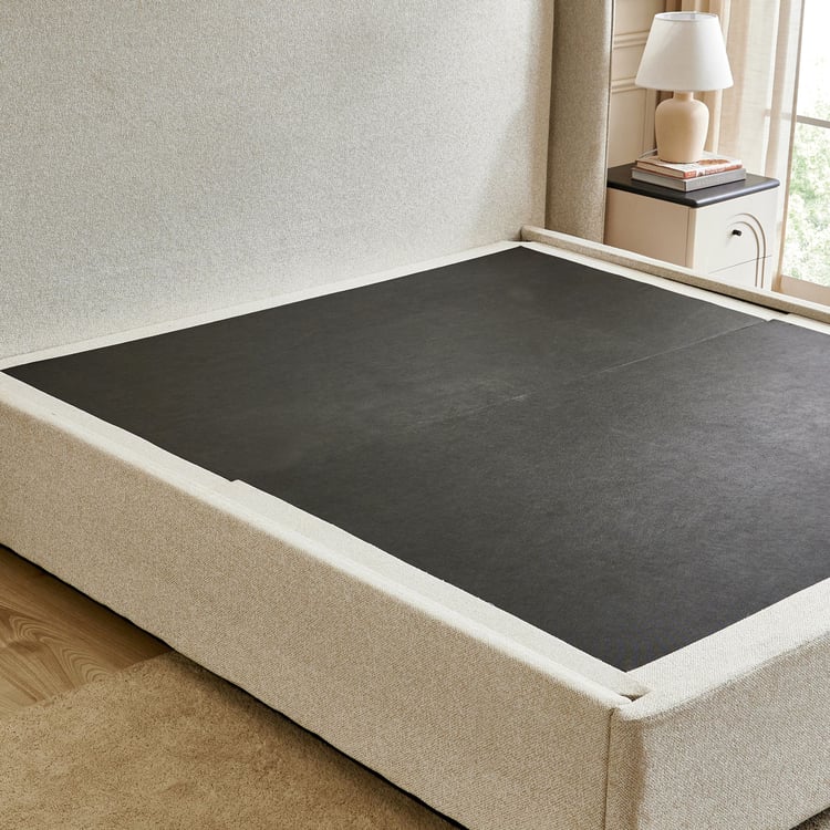 Saga King Bed - Beige