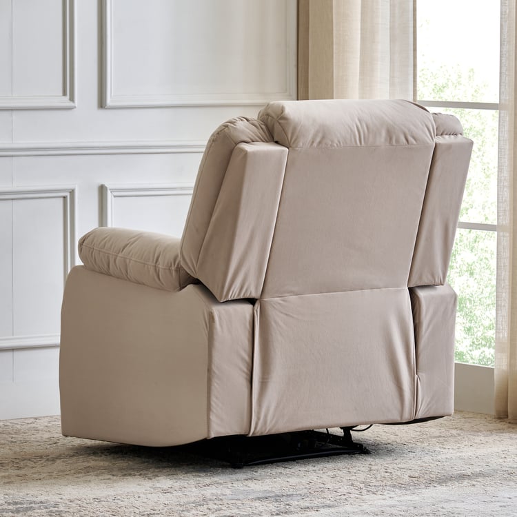 Helios Acropolis Fabric 1-Seater Electric Recliner - Greige