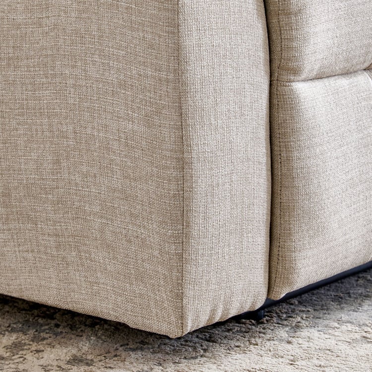 Helios Zurich Fabric 2-Seater Recliner - Beige