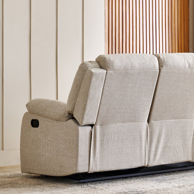 Helios Zurich Fabric 3-Seater Recliner - Beige