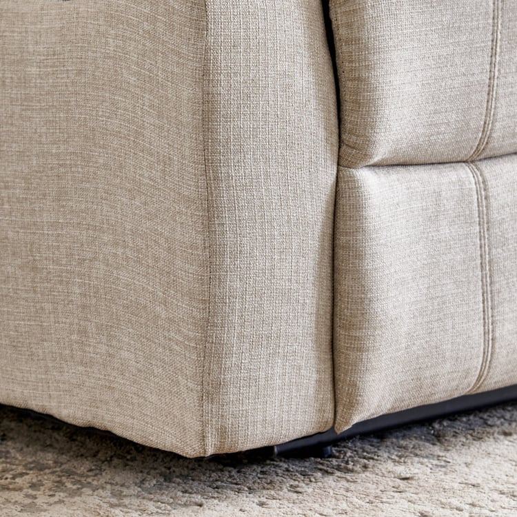 Helios Zurich Fabric 3-Seater Recliner - Beige