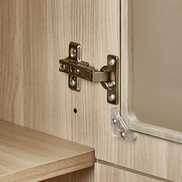 Wells Modular 4-Door Book Cabinet - Brown