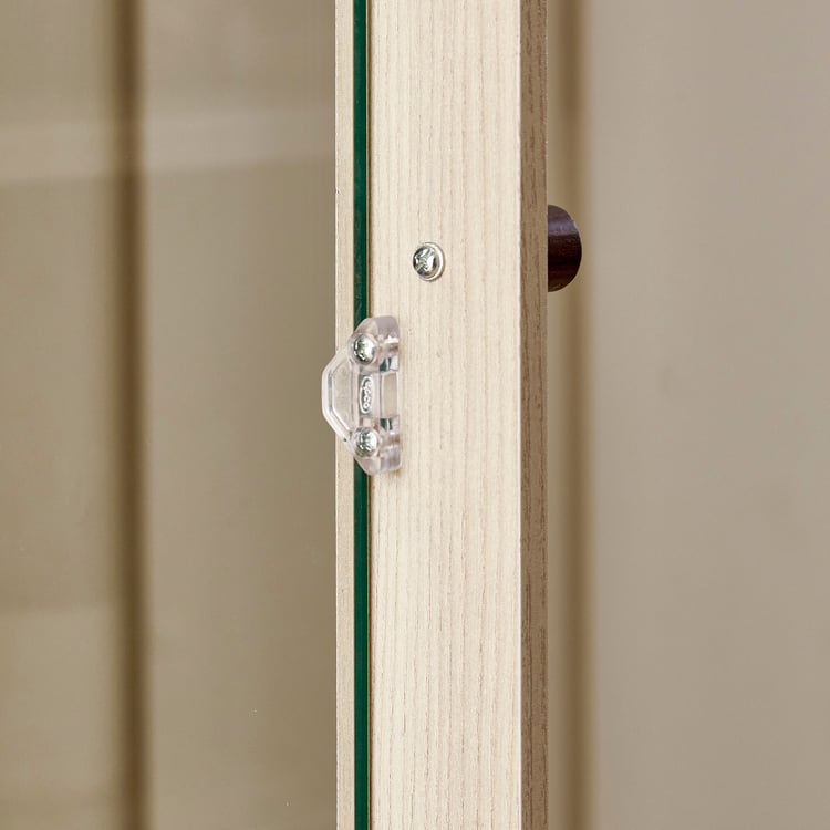 Wells Modular 4-Door Book Cabinet - Brown