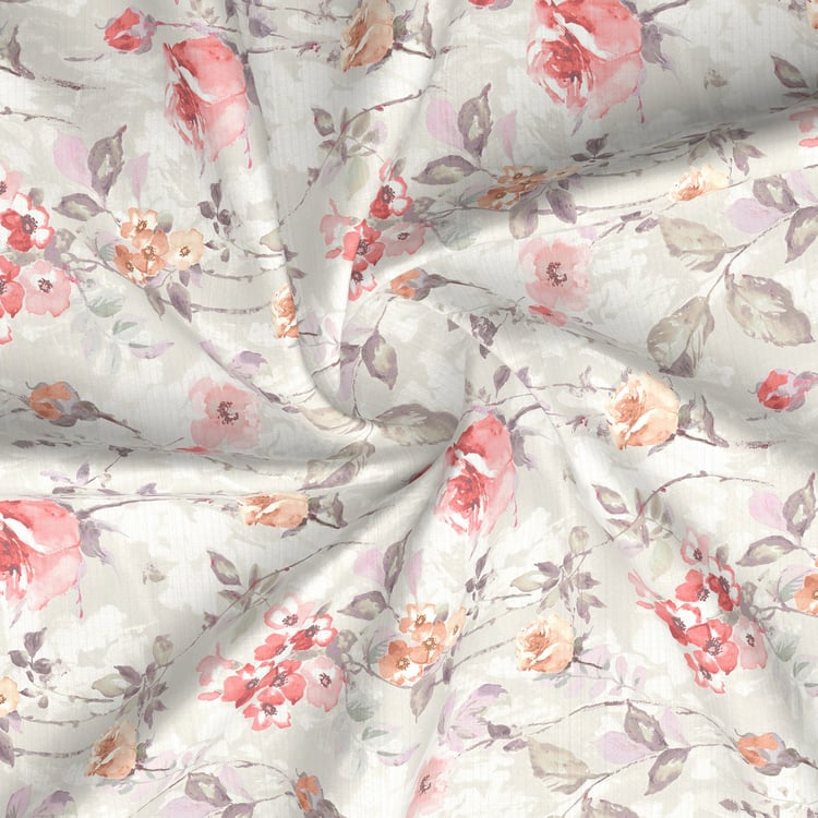 BOUTIQUE LIVING Royal Essence Cotton 400TC Floral Print 5Pcs Super King Bedsheet Set